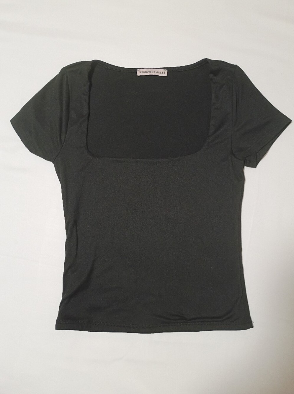 Sincerely Jules Black square neck top